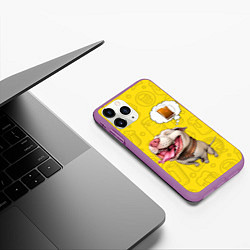 Чехол iPhone 11 Pro матовый BeerBull, цвет: 3D-фиолетовый — фото 2