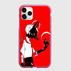 Чехол iPhone 11 Pro матовый Принц в маске Sky: Children Of The Light, цвет: 3D-малиновый