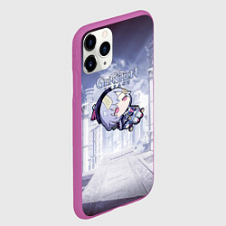 Чехол iPhone 11 Pro матовый Genshin Impact - Qiqi, цвет: 3D-фиолетовый — фото 2