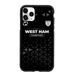 Чехол iPhone 11 Pro матовый West Ham Champions Uniform