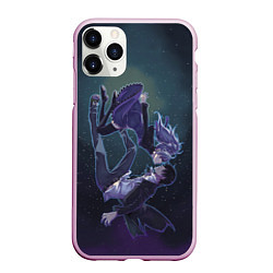 Чехол iPhone 11 Pro матовый Darker than black арт, цвет: 3D-розовый
