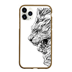 Чехол iPhone 11 Pro матовый LION pride