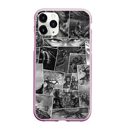 Чехол iPhone 11 Pro матовый Тёмные души комикс, цвет: 3D-розовый
