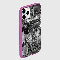 Чехол iPhone 11 Pro матовый Тёмные души комикс, цвет: 3D-фиолетовый — фото 2