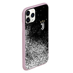 Чехол iPhone 11 Pro матовый Ювентус juventus Белые брызги, цвет: 3D-розовый — фото 2