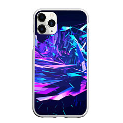 Чехол iPhone 11 Pro матовый Абстрактная неоновая композиция Abstract neon comp