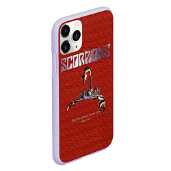 Чехол iPhone 11 Pro матовый The Platinum Collection - Scorpions, цвет: 3D-светло-сиреневый — фото 2