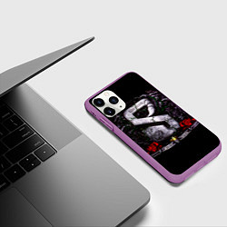 Чехол iPhone 11 Pro матовый Sting in the Tail - Scorpions, цвет: 3D-фиолетовый — фото 2