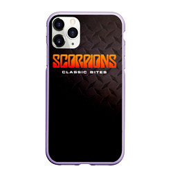 Чехол iPhone 11 Pro матовый Classic Bites - Scorpions, цвет: 3D-светло-сиреневый