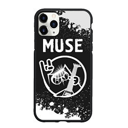 Чехол iPhone 11 Pro матовый Muse КОТ Брызги