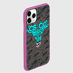 Чехол iPhone 11 Pro матовый CS GO СКИН USP, цвет: 3D-фиолетовый — фото 2