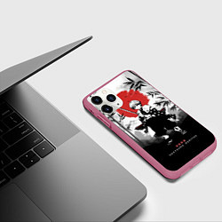 Чехол iPhone 11 Pro матовый ЗЕНИЦУ КЛИНОК, РАССЕКАЮЩИЙ ДЕМОНОВ, цвет: 3D-малиновый — фото 2