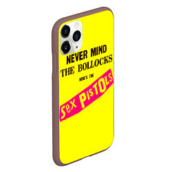 Чехол iPhone 11 Pro матовый Never Mind the Bollocks, Heres the Sex Pistols, цвет: 3D-коричневый — фото 2