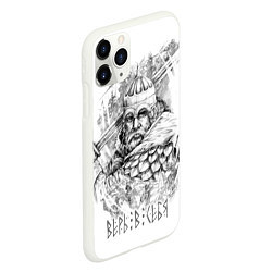 Чехол iPhone 11 Pro матовый Верь в себя, живи по чести, цвет: 3D-белый — фото 2