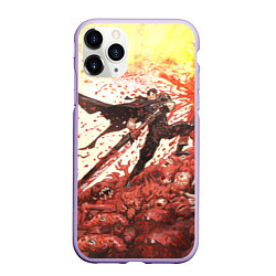 Чехол iPhone 11 Pro матовый BERSERK ГАТС РУНА спина, цвет: 3D-светло-сиреневый