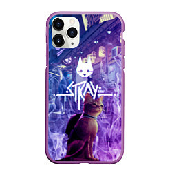 Чехол iPhone 11 Pro матовый Stray: Viloet Logo