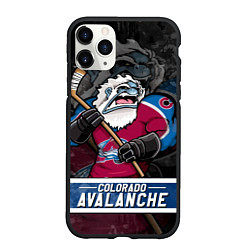 Чехол iPhone 11 Pro матовый Colorado Avalanche Колорадо Эвеланш Маскот