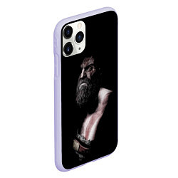 Чехол iPhone 11 Pro матовый Кратос Kratos, цвет: 3D-светло-сиреневый — фото 2