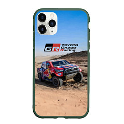 Чехол iPhone 11 Pro матовый Toyota Gazoo Racing Rally Desert Competition Ралли