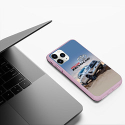 Чехол iPhone 11 Pro матовый Toyota Hilux Rogue Off-road vehicle Тойота - прохо, цвет: 3D-розовый — фото 2