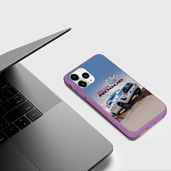 Чехол iPhone 11 Pro матовый Toyota Hilux Rogue Off-road vehicle Тойота - прохо, цвет: 3D-фиолетовый — фото 2