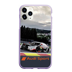 Чехол iPhone 11 Pro матовый Audi Sport Racing team Ауди Спорт Гоночная команда, цвет: 3D-светло-сиреневый