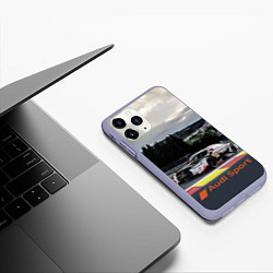 Чехол iPhone 11 Pro матовый Audi Sport Racing team Ауди Спорт Гоночная команда, цвет: 3D-светло-сиреневый — фото 2