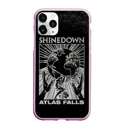 Чехол iPhone 11 Pro матовый Atlas Falls - Shinedown, цвет: 3D-розовый