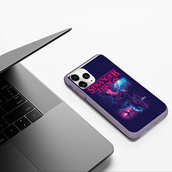 Чехол iPhone 11 Pro матовый Stranger Things Очень странные дела, цвет: 3D-серый — фото 2