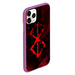 Чехол iPhone 11 Pro матовый Клеймо жертвы BERSERK, цвет: 3D-фиолетовый — фото 2