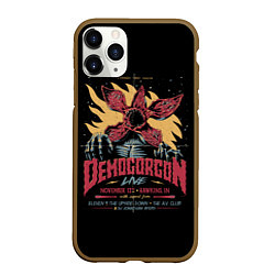 Чехол iPhone 11 Pro матовый Stranger Things Demogorgon, цвет: 3D-коричневый