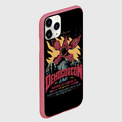 Чехол iPhone 11 Pro матовый Stranger Things Demogorgon, цвет: 3D-малиновый — фото 2