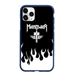 Чехол iPhone 11 Pro матовый MANOWAR арт огонь