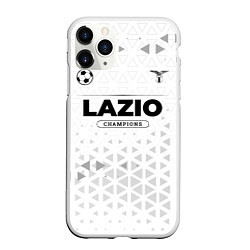 Чехол iPhone 11 Pro матовый Lazio Champions Униформа, цвет: 3D-белый