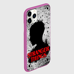 Чехол iPhone 11 Pro матовый Очень странные дела Stranger things, цвет: 3D-фиолетовый — фото 2