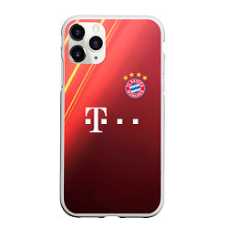 Чехол iPhone 11 Pro матовый Bayern munchen T, цвет: 3D-белый