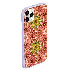 Чехол iPhone 11 Pro матовый Калейдоскоп текстуры 3D, цвет: 3D-светло-сиреневый — фото 2