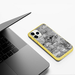 Чехол iPhone 11 Pro матовый Михаил Врубель - скачущий всадник post-art, цвет: 3D-желтый — фото 2