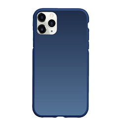 Чехол iPhone 11 Pro матовый Gradient Dark Blue