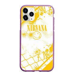 Чехол iPhone 11 Pro матовый Nirvana - нирвана смайл