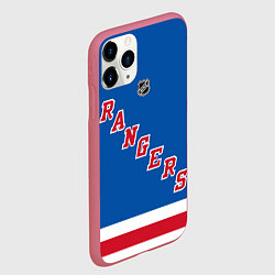 Чехол iPhone 11 Pro матовый Артемий Панарин Rangers, цвет: 3D-малиновый — фото 2