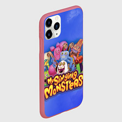 Чехол iPhone 11 Pro матовый My singing monsters поющие монстры, цвет: 3D-малиновый — фото 2