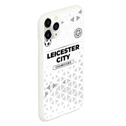 Чехол iPhone 11 Pro матовый Leicester City Champions Униформа, цвет: 3D-белый — фото 2