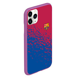 Чехол iPhone 11 Pro матовый Barcelona маленькое лого, цвет: 3D-фиолетовый — фото 2