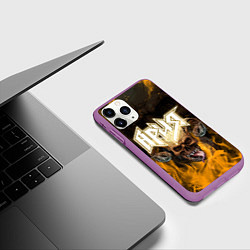 Чехол iPhone 11 Pro матовый АРИЯ РУССКИЙ РОК, цвет: 3D-фиолетовый — фото 2