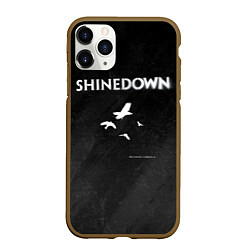 Чехол iPhone 11 Pro матовый The Sound of Madness Shinedown, цвет: 3D-коричневый