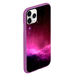 Чехол iPhone 11 Pro матовый Night Nebula, цвет: 3D-фиолетовый — фото 2