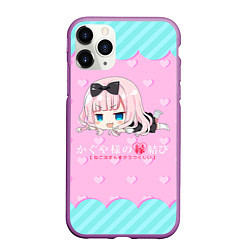 Чехол iPhone 11 Pro матовый Цубамэ Коясу Kaguya-sama: Love is War, цвет: 3D-фиолетовый