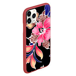 Чехол iPhone 11 Pro матовый Сон в летнюю ночь Beautiful flower, цвет: 3D-красный — фото 2