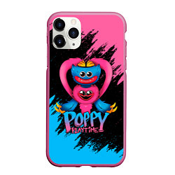 Чехол iPhone 11 Pro матовый GAME POPPY PLAYTIME HAGGY WAGGY AND KISSY MISSY, цвет: 3D-малиновый